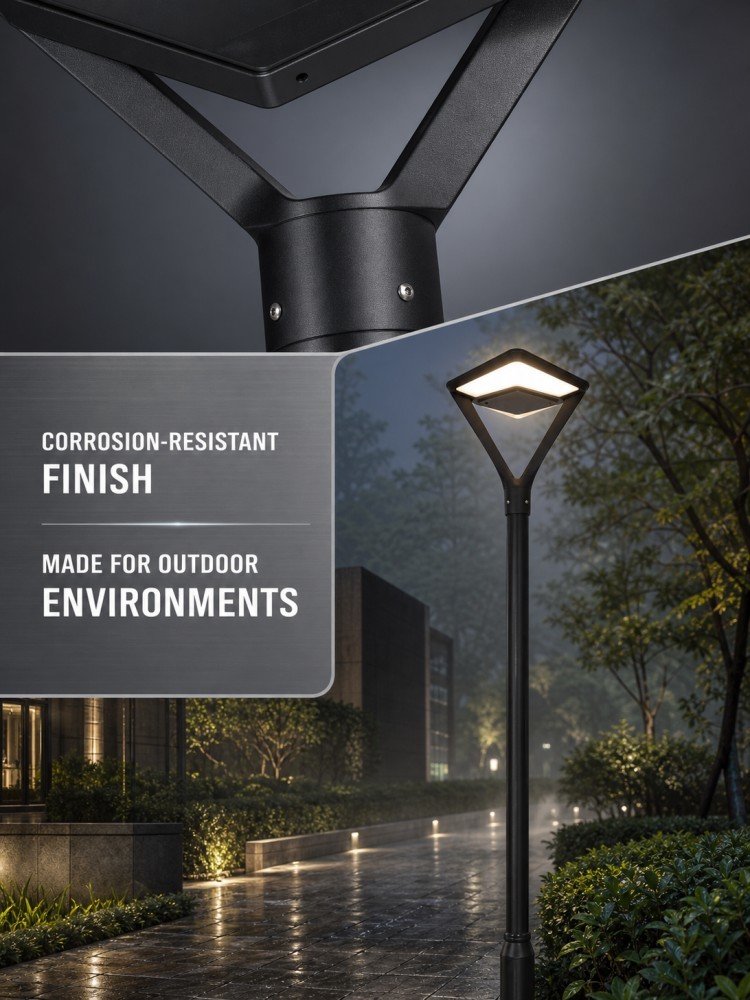 Outdoor Solar Garden Street Light with Multiple Beam Angle Solar LED Landscape Light