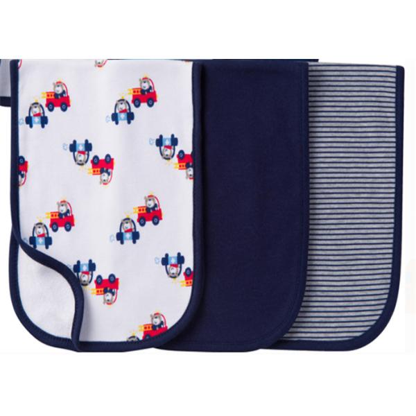 6 Pack 100% Organic Cotton Burp Cloths , Multi Colored Baby Feeding Towel AZO Free