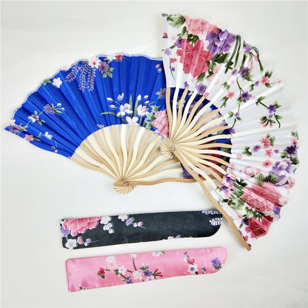 [I AM YOUR FANS]Foldable High Quality Personalized Printed Wedding Hand Fan With Beautiful Gift Box