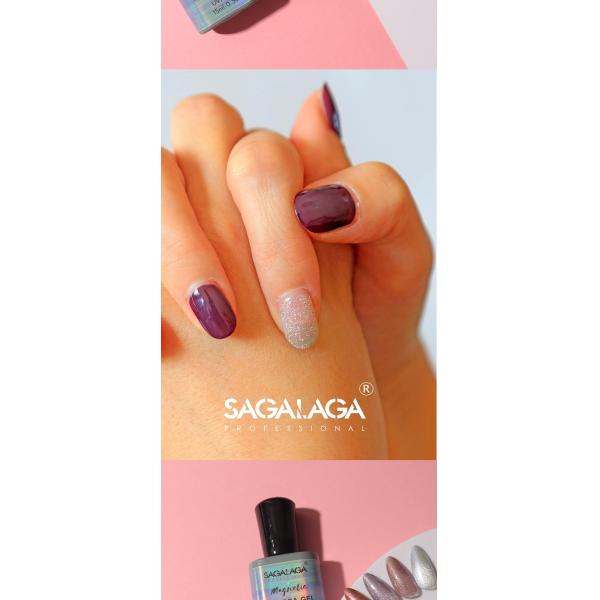 Cateye Galactic Glitter Effect Magic Gel Nail Polish Custom Logo 15ml Soak Off UV LED Auroras Gel Polish MSDS Certified