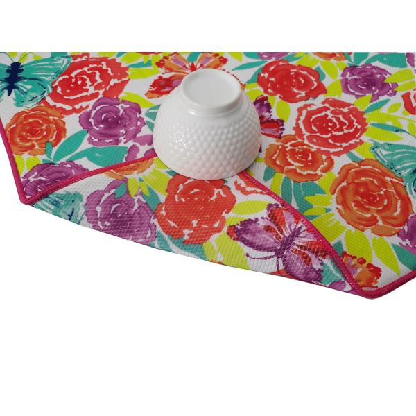 блюдо Microfiber счетчика кухни 250gsm суша циновку для бутылок чашек блюд