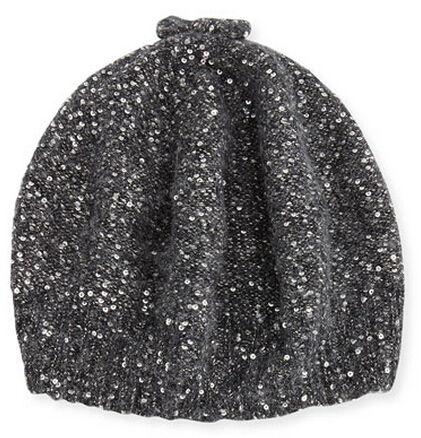 New arrival allover sequined bow french beret Hat