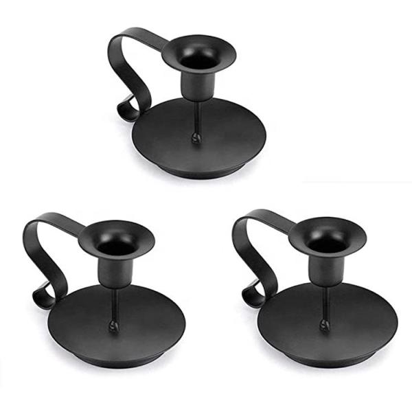 Home Decor Gold Color OEM Brass Taper Candle Holders Gift Set For Wedding Party