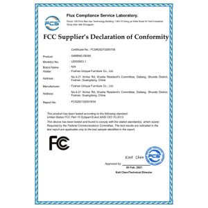 Foshan Unique Furniture Co., Ltd. Сертификации