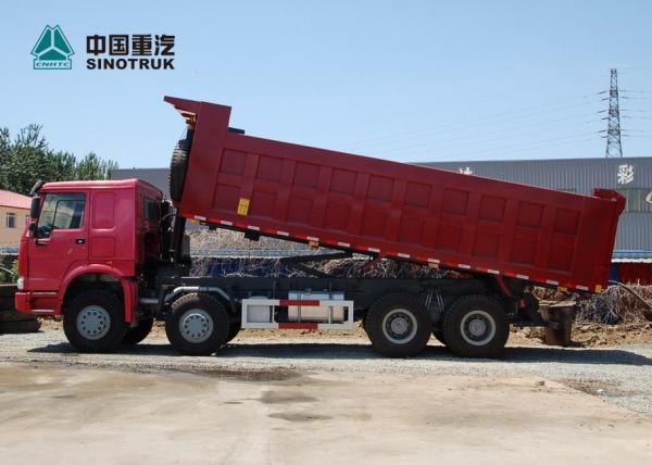 Stock SINOTRUK HOWO Mining Dump Truck 371hp 8x4 26CBM HYVA Lifting Cylinder