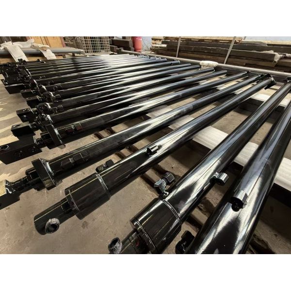 Hard Chrome Plated Telescopic Hydraulic Cylinder With Valve Block Integrated Boom Head