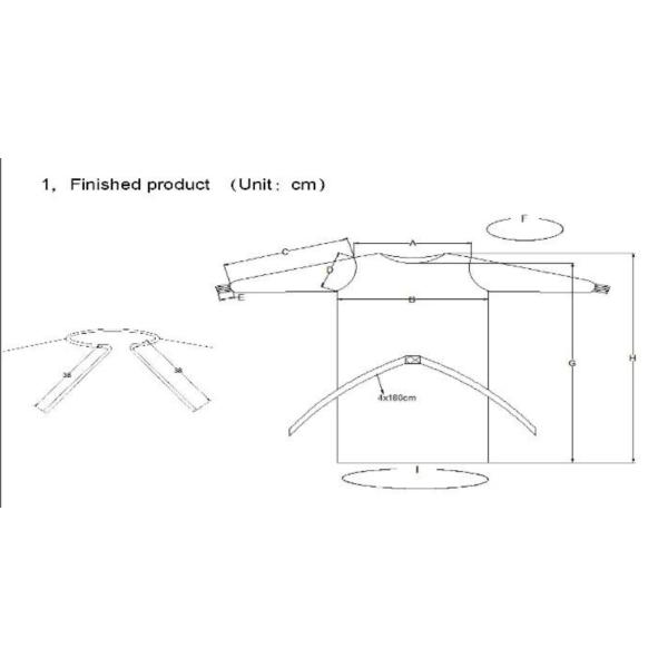 ППЭ желтой изоляции устранимый одевает защитное всеобщего размера личное в больнице