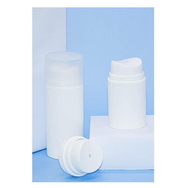 Garrafa mal ventilada sustentável 50ml 100ml 150ml da bomba dos PP com tomada central do furo