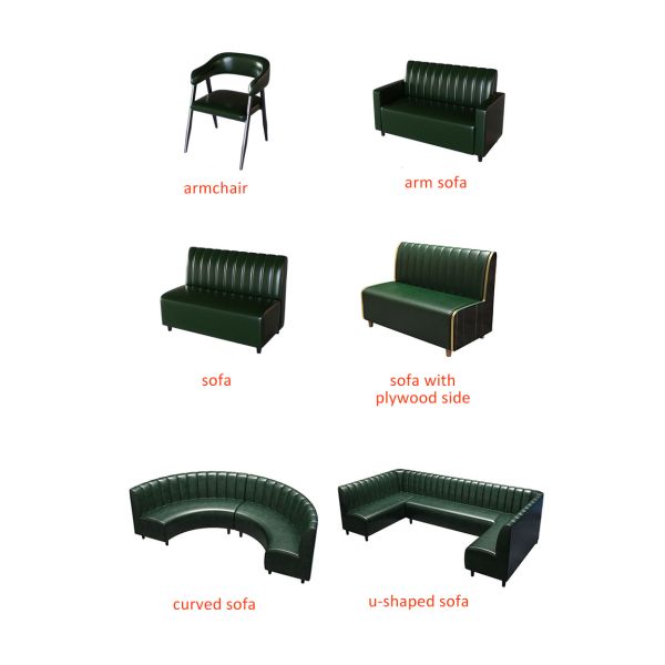 Versatile Restaurant & Bar Seating – Modular Leather Booths, Sofas & Café Tables