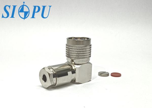 Connecteur coaxial RF à angle droit de type N pour câble RG142B/U