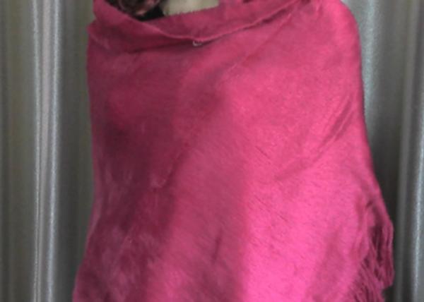 Commercial Soft Acrylic Knit Scarf / Plain Dyed Acrylic Wrap Shawl