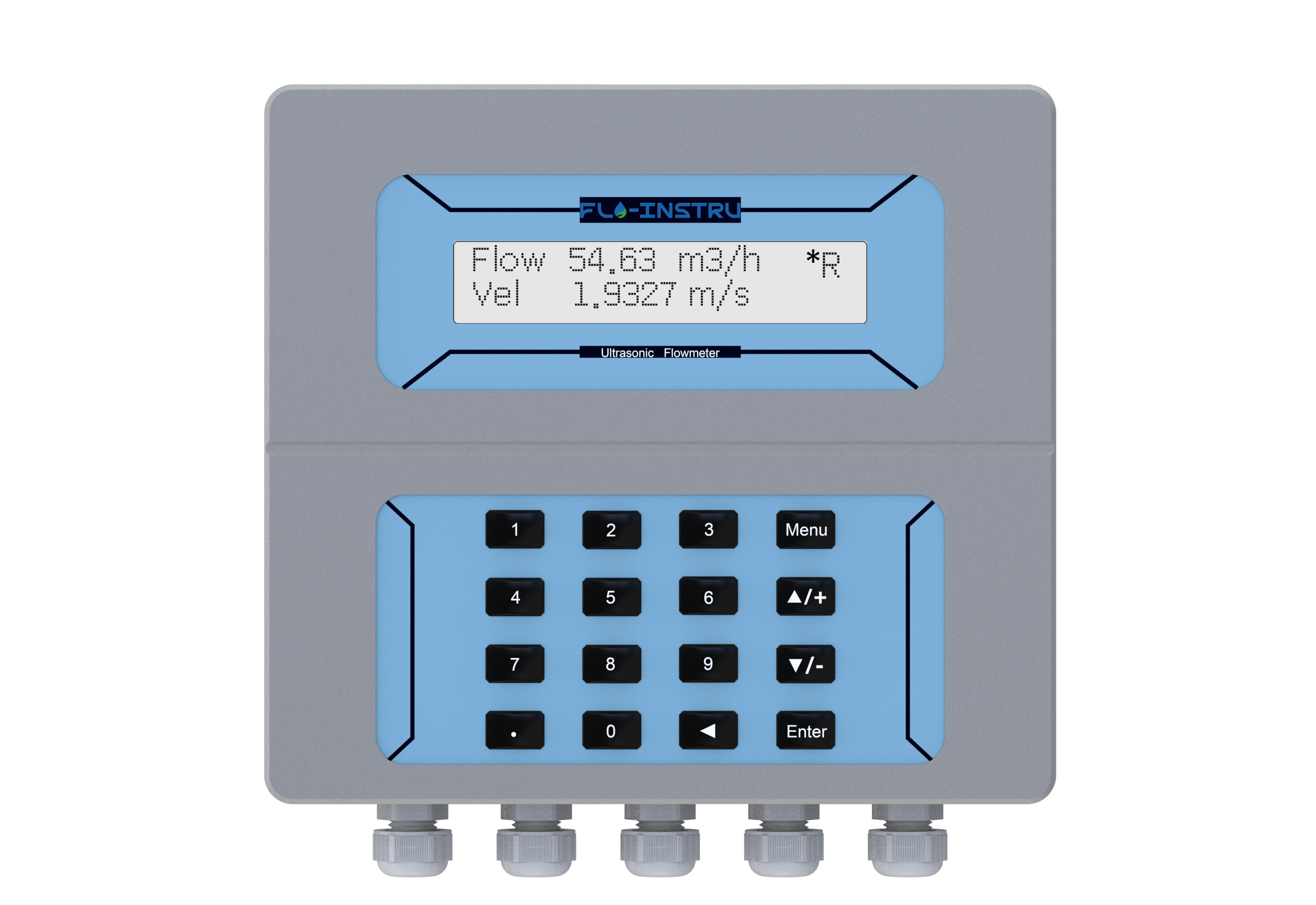 ST505 Wall-Mounted Ultrasonic Flow Meter with Transit-Time Technology and Clear Menu Display for Easy Operation