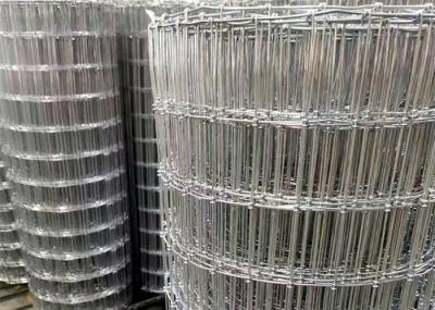 100m Roll Galvanized Wire Mesh Hinge Joint Knotted Horse Fence For Cattle Farm Field Zinc Coating 40g Per Square Meter