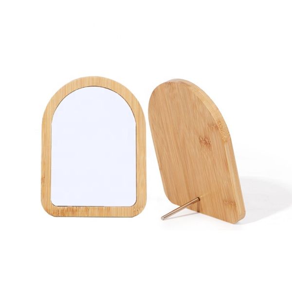 Sublimation Bamboo Picture Frames Home DIY Design Aluminium Disc Photo Slate Custom Bamboo Frame