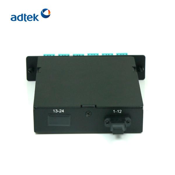 12 Duplex 24 Cores MPO Fiber Cassette , MTP Cassette Module LGX LC OM4
