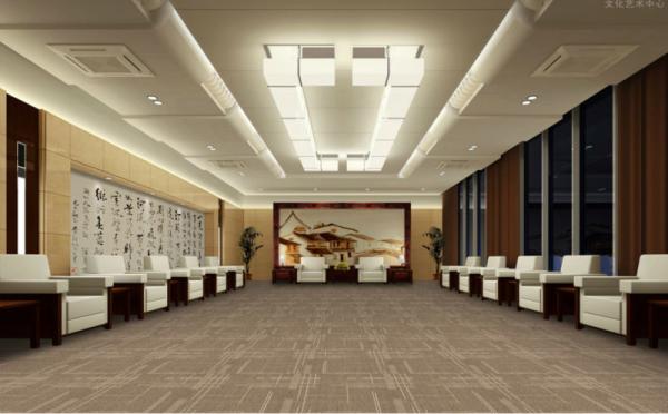 Meeting Room Office Carpet Flooring , Woven Office Floor Carpet Tiles