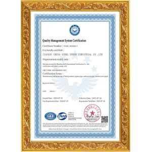 JIANGSU CHINA STEEL UNION INDUSTRIAL CO.,LTD. Certificaciones