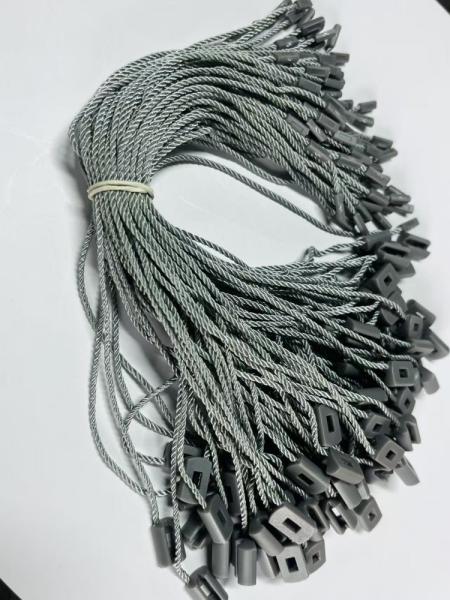 Gray POM Plastic Nylon Tag Fasteners Attacher For Hang Tags