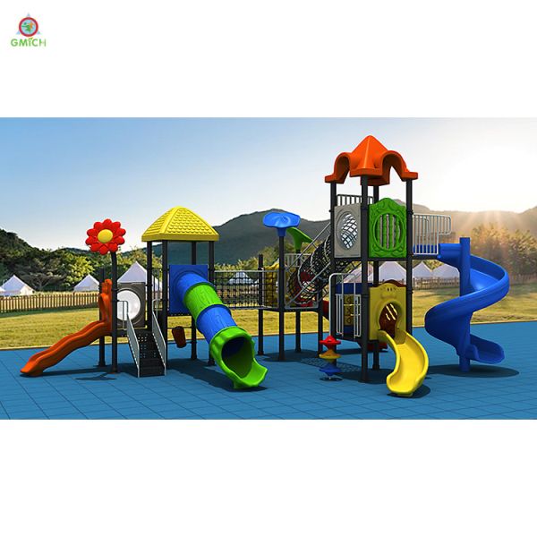 Anti Crack Large Outdoor Slide Kids Plastic Slide Set 940*650*490CM