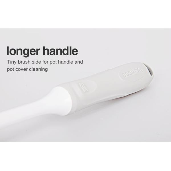 Двойная бортовая щетка чистки кухни, серая щетка чистки с пластиковой головой руки ТПР