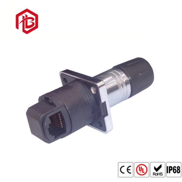 Male Female Plug / Socket RJ45 Waterproof Connector