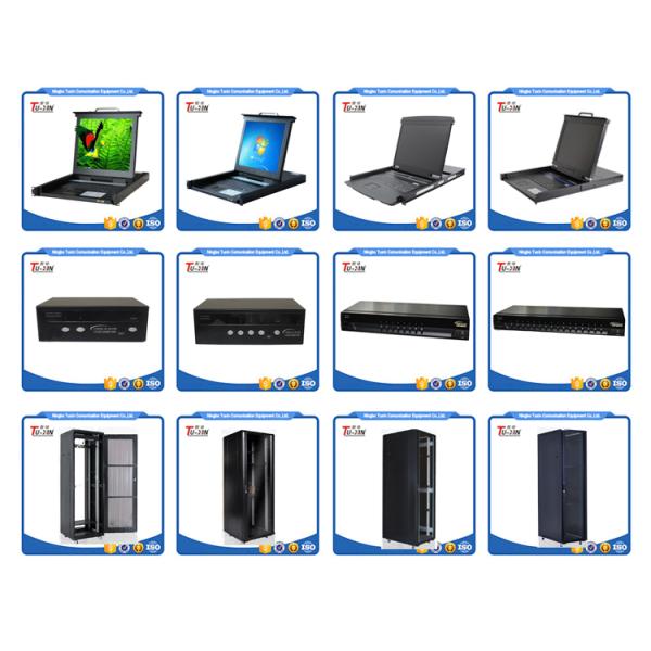 19 Inch LCD KVM Drawer With 8 Port LCD VGA KVM Switch Metal Steel Casing Housing