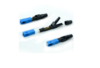 High Return Loss 0μm Apex Offset SC Fast Connector , Fiber Optic Quick Connectors