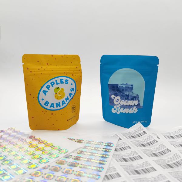 Childproof 100 Mircons Resealable Stand Up Pouches For Food Packaging