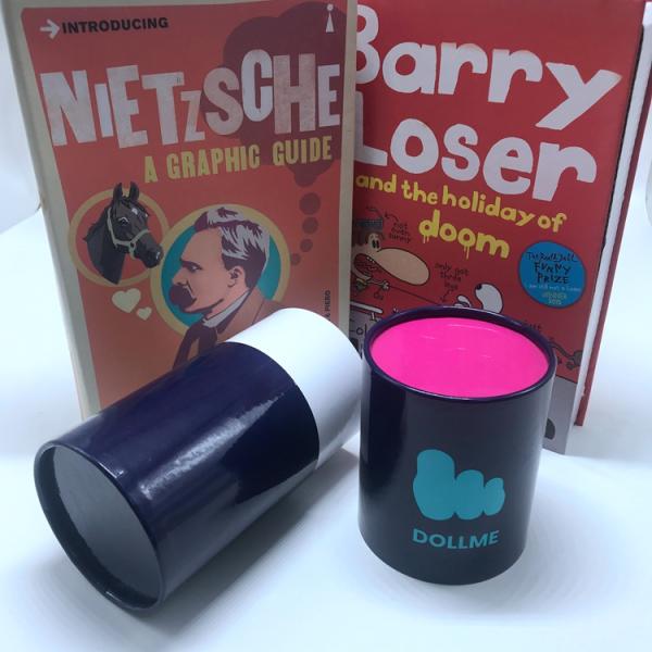 Tube biodégradable d'emballage de cadeau de boîte de cylindre de papier d'emballage pour le T-shirt