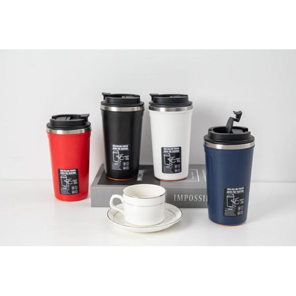 American Style 510ML Customized Logo Mug Personalized Insulated Coffee Suction Mug