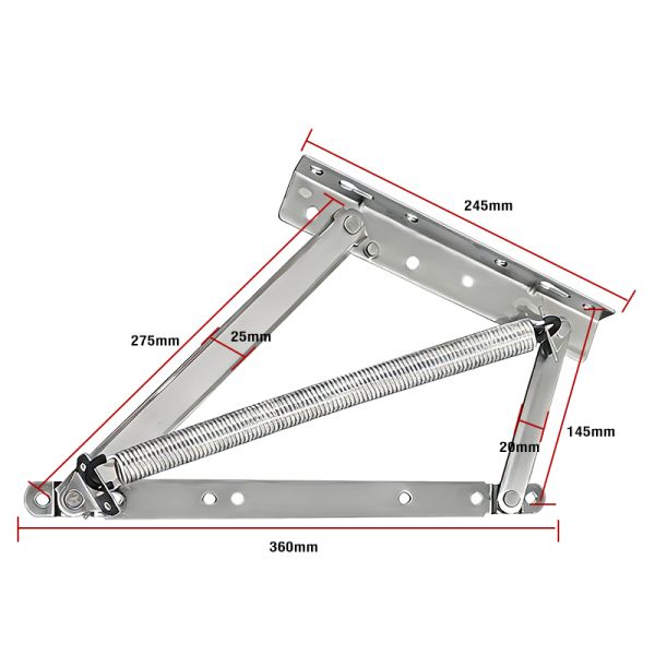 Spring-loaded Folding Sofa Hardware Mechanism a Furniture Accessory for Sofa Bed Storage Lift System