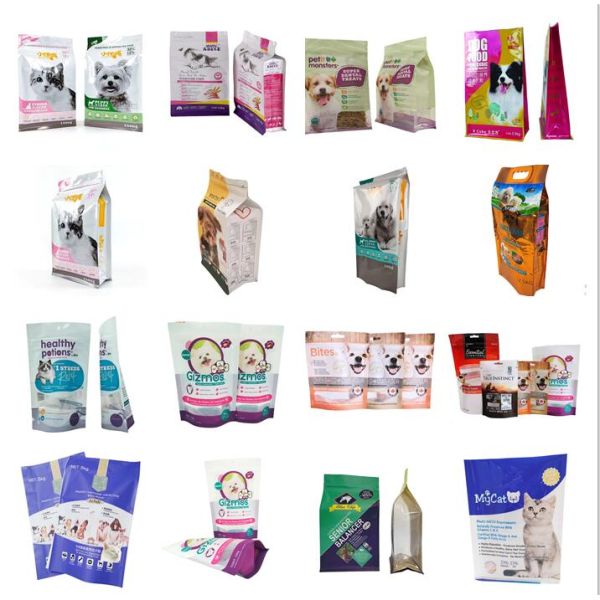Moisture-Proof Smell Proof Recyclable PE Dry Pet Food Pouch-Custom Logo Packaging for Cat Food & Pet Kibble