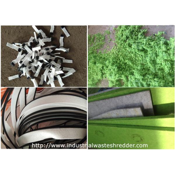 Soundproof Industrial Shredder Machine Fiberboard Acoustic Cotton / Blanket Cutter