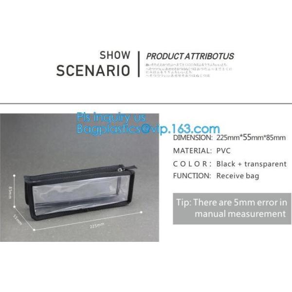 file pouch slider zipper bag, slider zipper bag for jewellery, pencil case, Clear Soft Pvc Zipper Blanket Packing Bag Ha