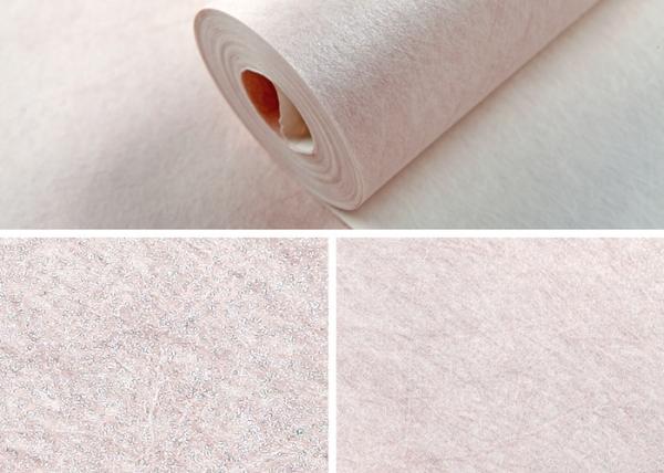Sound Absorbing Non Woven Wallpaper / Modern Pink Wallpaper For Home , 0.53*10m