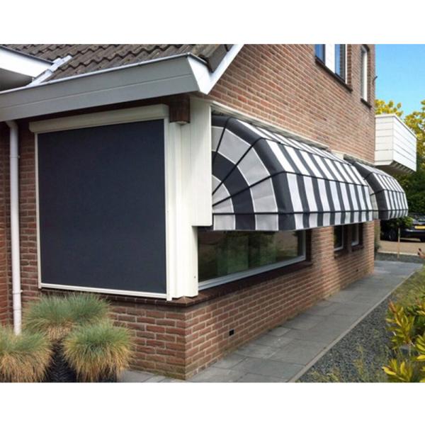 Anti UV Aluminum French Style Awnings Waterproof Folding Dutch Canopies