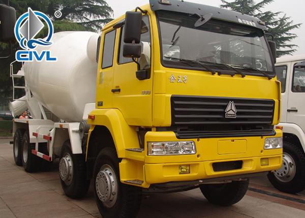 SINOTRUK HOWO 8 x 4 Concrete Mixer Trucks  Engine 371HP Concrete Mixing Equipment 10-16cbm Tank volume