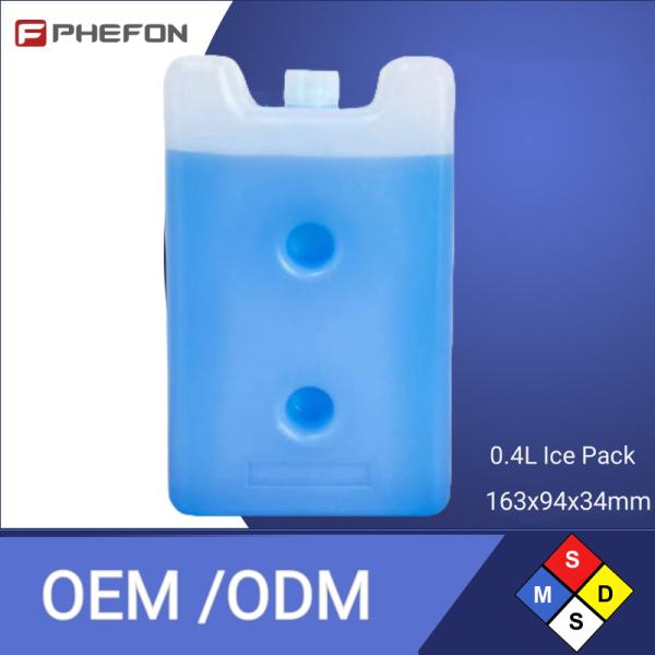 BPA Free Long-lasting Lightweight Gel Ice Pack Reusable Ice Brick for Cold Therapy and Food Storage