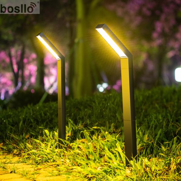 Solar Lawn Lights Outdoor Waterproof, Auto On/Off Bright LED Solar Powered Garden Lights for Yard Pathway Landscape - Energy Efficient Easy Install