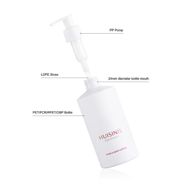 10 OZ Body Lotion Bottle 300ml White Cosmetic Bottles With Left Right Lock Pump
