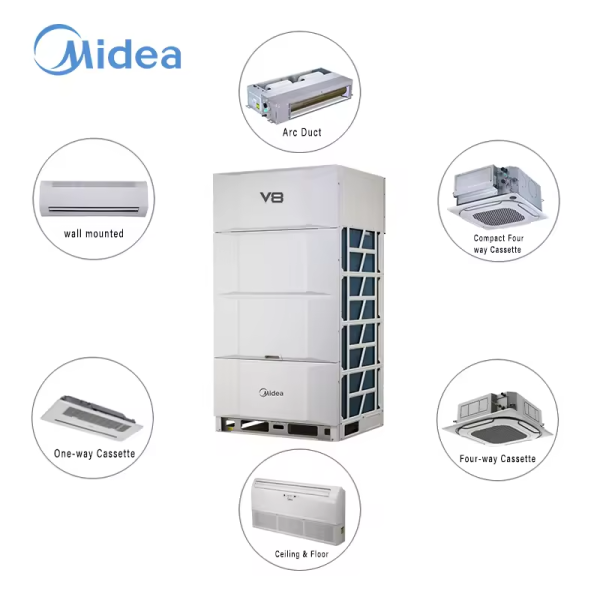 Cooling Only VRF 8-90HP 55°C Extreme Cooling ShieldBox IP55 R32 Low GWP Maximum Cooling Value Purpose Built for Projects That Never Need Heating
