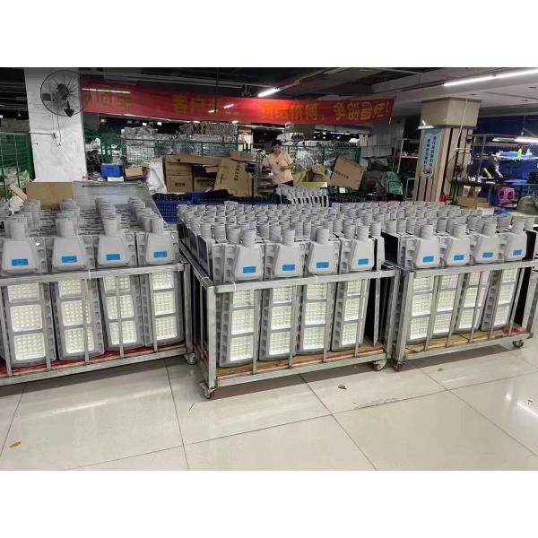 200w  led street light with solar panel integrated all in one led solar street light outdoor aluminum housing wall mount