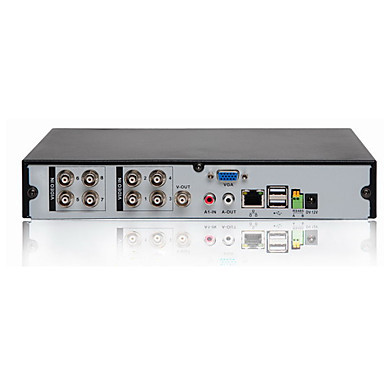 H.264 8 Channel Real Time DVR Security System (2 D1 + 6 CIF Real Time)