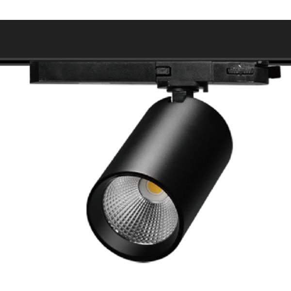 Integrated adaptor 3/4-wire CRI90 anti glare flicker free combined 20W-25W 35W COB LED track light Aluminium Surface t