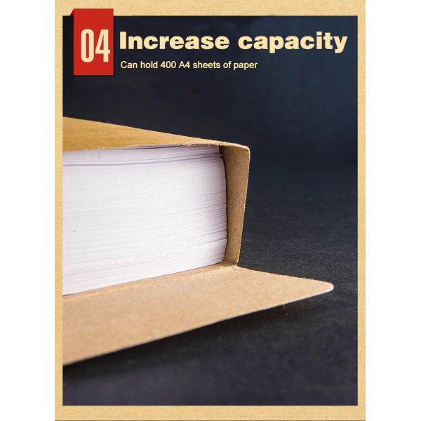 Brown C4 Gusset Envelopes Kraft Paper Document Bag With Button Closure