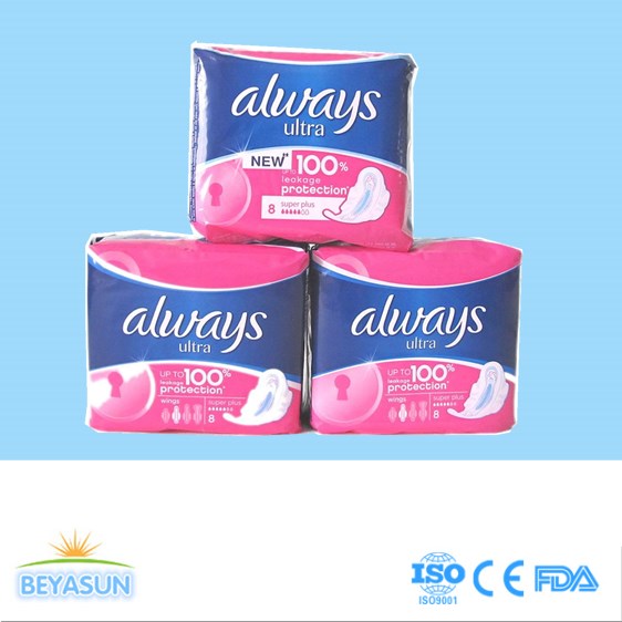 OEM Super Soft Maxi Absorbent Lady гигиеническая салфетка с гигиенической прокладкой Wings Anion
