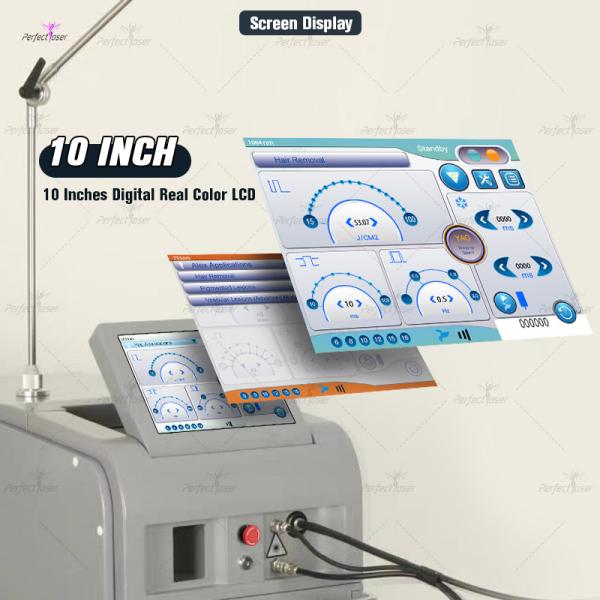 Импульс машины удаления волос лазера александрит Яг длинный безболезненный 4000В