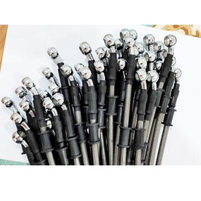 Kit de linha de freio trançada de aço inoxidável 3AN PTFE Mangueira de freio Encaixe de extremidade banjo