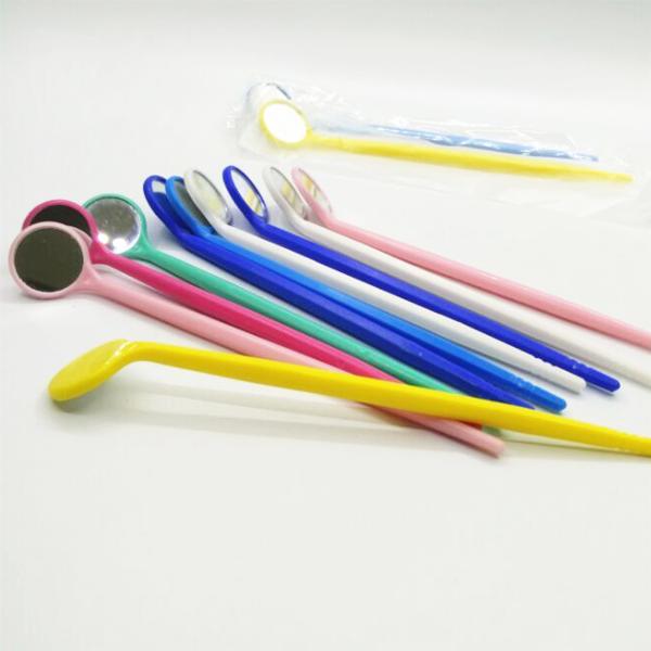 Medical Dental Disposable Oral Intra Teeth Whitening Colorful Plastic Mouth Mirrors