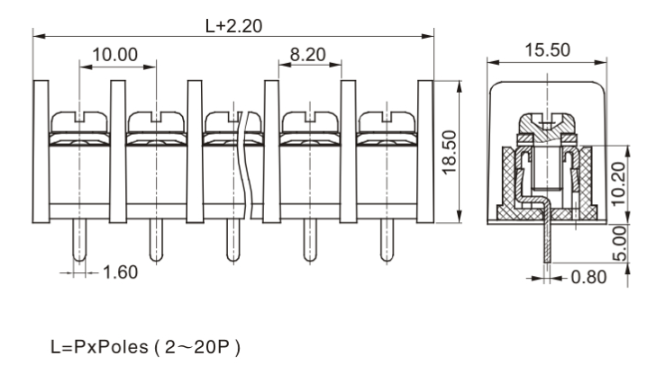 10.0mm Pitch Terminal Block Connector